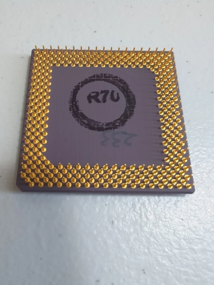 AMD AMD-K6-233ANR 233MHz 3.2V CORE/3.3V Ceramic Processor / CPU  - Image 4 of 4