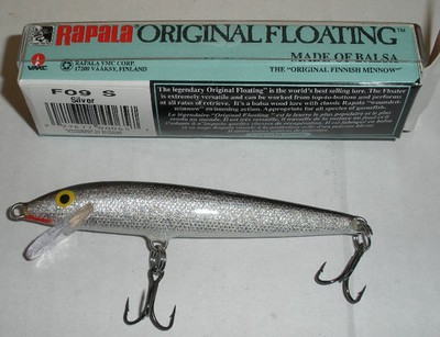 Rapala  F9S 3-1/2''  Floating Minnow Silver