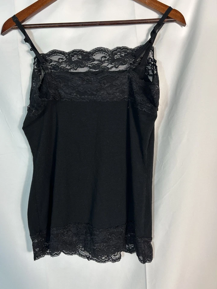 Cami Vintage Cocomo Y2K Encaje Cuello Cuadrado Talla L Preppy 90S Coqueta Gótica Foto 2 de 4