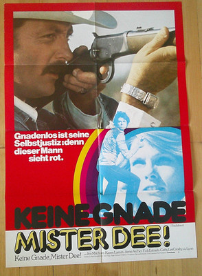 KEINE GNADE MISTER DEE - Kinoplakat A1  ́76 - JAMES MITCHUM Anne Archer