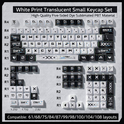 Premium Tomorrow Fragrance Translucent PBT Keycaps Set for Mechanical Keyboard
