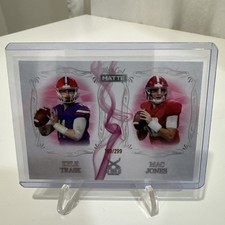 2021 MATTE Dueling Guns White - Pink Smoke /299 Kyle Trask Mac Jones Rookie RC