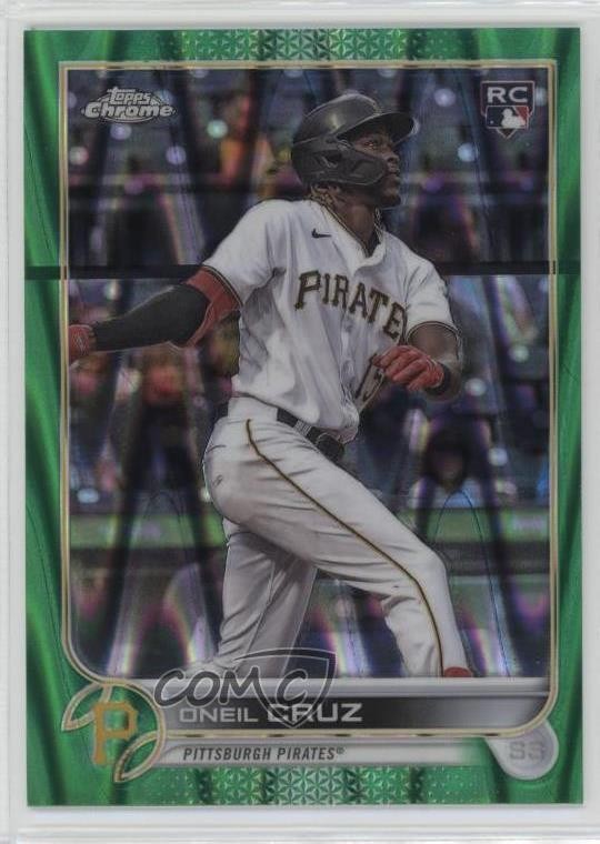 2022 Topps Chrome Sonic Green RayWave Refractor 23/99 Oneil Cruz #128 7c5