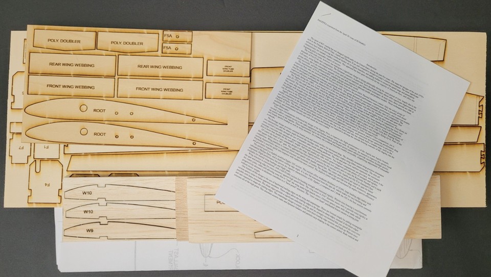 Sagitta Arrow Glider 99" Wingspan RC Airplane Laser Cut Balsa & Ply ...