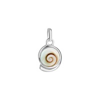AnhäNger 925/- Sterling Silber Rhodiniert Meeresauge