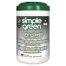 Simple Green 13351CT1-Ply Safety Towels (75/Canister, 6 Canisters/CT) New