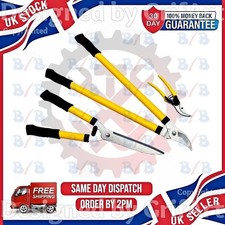 LONG HANDLE LOPPER GARDEN TREE BRANCH BYPASS PRUNER CUTTER SECATEURS SHEARS SET