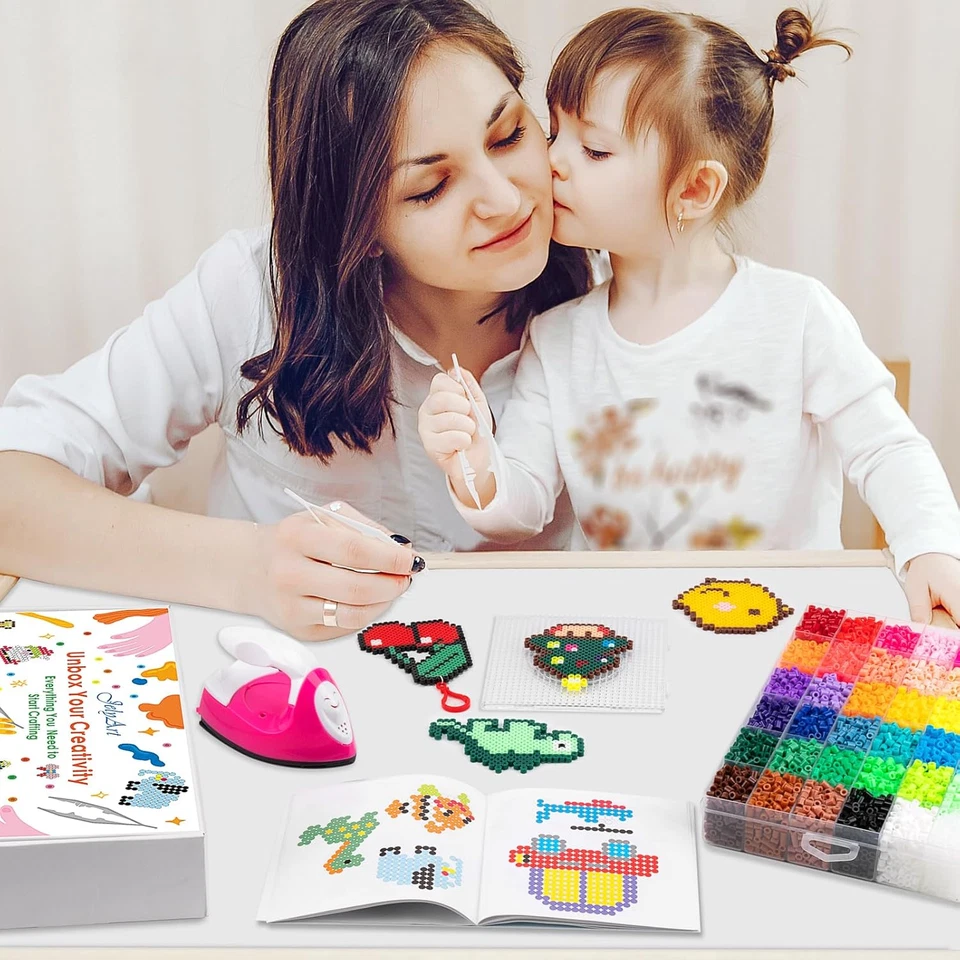 Bügelperlen Set 12000 Stück 36 Farben 5MM mit Mini-Bügeleisen - Bild 2 von 4