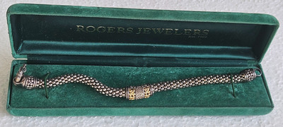 Gabrielle Bruni BRACELET  women STERLING WITH DIAMONDS WITH 14K CENTER PIECE.