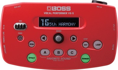 Boss VE-5 Vocal Performer Personal Effects Processor & Looper Designed For Vocal