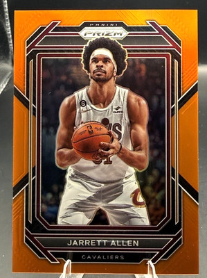 2022 Panini Prizm Jarrett Allen #76 Orange Prizm Cleveland Cavaliers SP /49