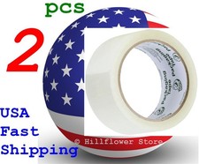2 Roll 2 Inch x 110 Yards 2 Mil Clear Carton Sealing Packing Package Tape