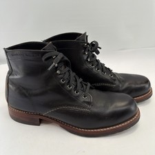 Bota clásica Wolverine 1000 millas marrón punta lisa para hombre cuero 10,5 D EE. UU.