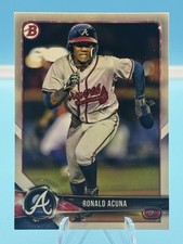 2018 Bowman Prospects Ronald Acuna Jr. #BP1 Rookie Card - Atlanta Braves. rookie card picture