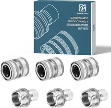 Quick Connect Hose Fittings, Garden Hose Quick Disconnect Set, Universal Fit 3/4