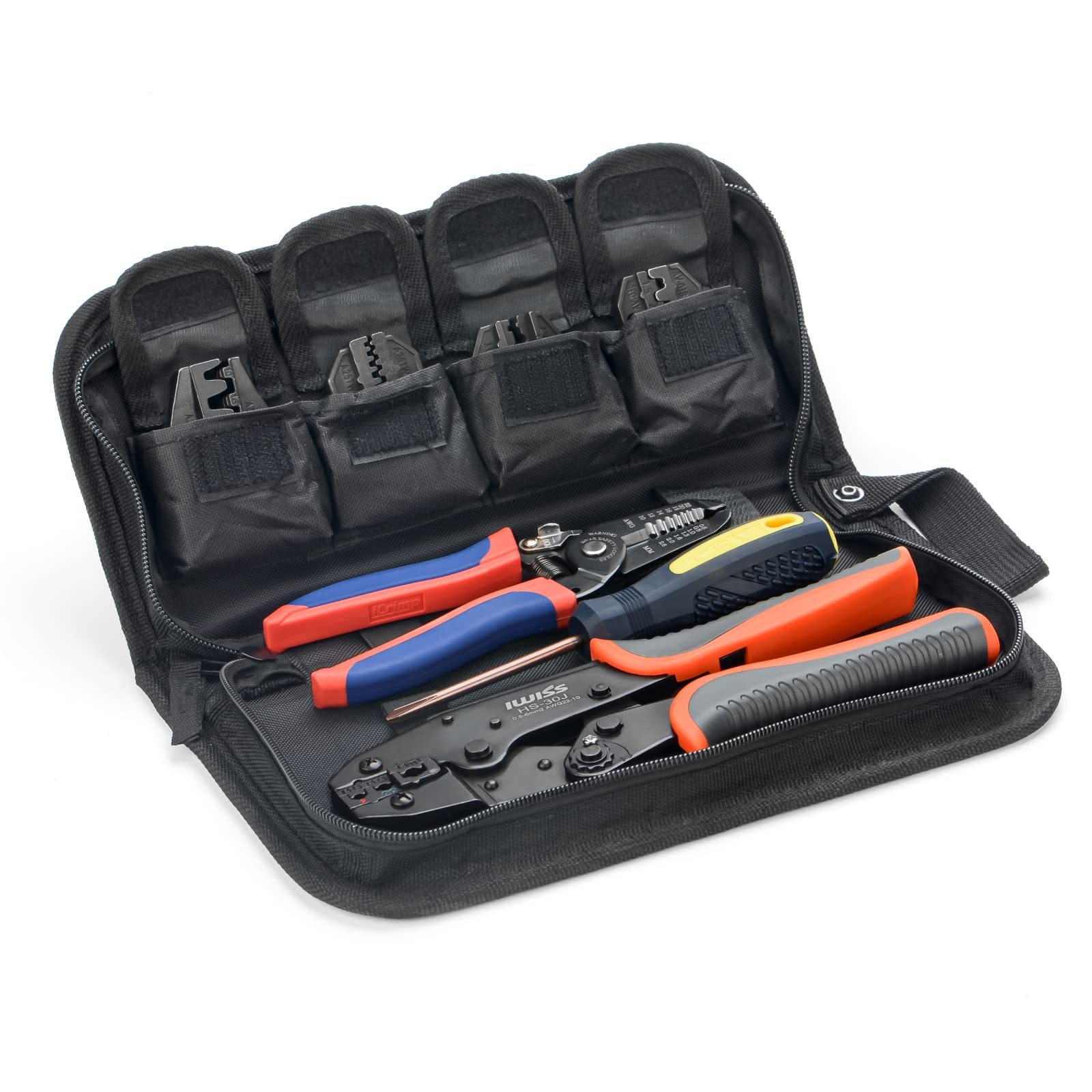 Offerta Kit iCrimp: Pinza a Cricchetto + 5 Matrici + Spellafili Gratis