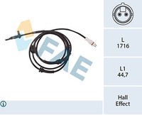 Fae Abs Sensor Raddrehzahl Hinten Rechts Passend FüR Fiat Punto Van 188AX 188