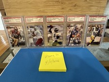 Collectors Edge 2000 NFL PSA Graded Card Lot Rice McNabb Bledsoe Bruce Redman