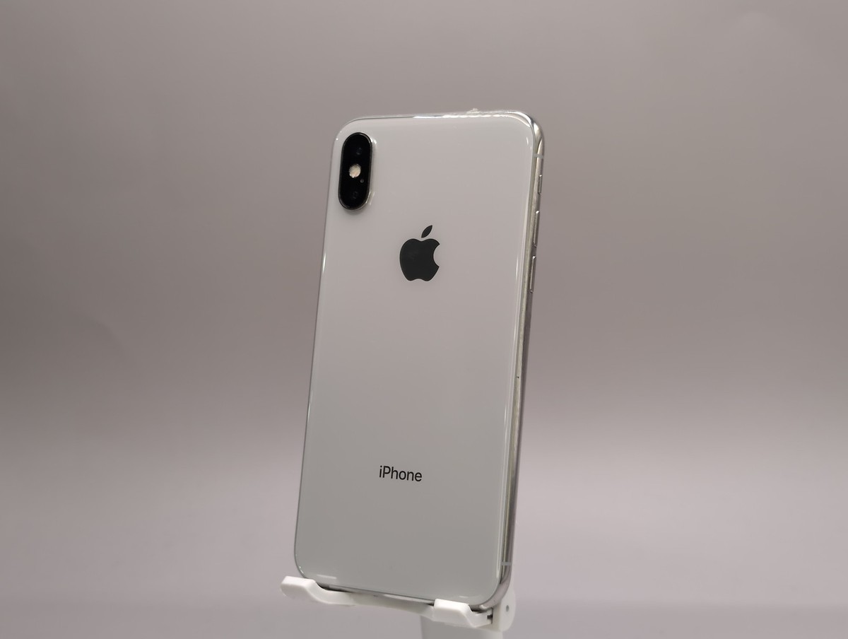 Apple iPhone X A1865 64GB Silver Unlocked W086167 | eBay