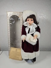 The Leonardo Collection Porcelain Ruby Doll With Box & Certificate 