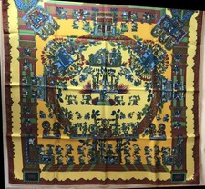 Hermès - Carrè - Foulard - Seta - Astres et Soleils - 90 cm