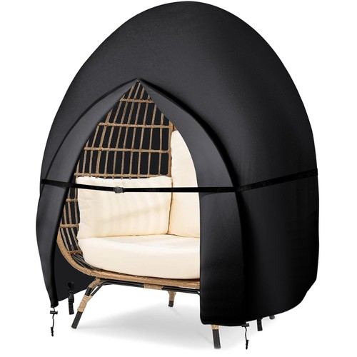 Patio Hanging Egg Chair Cover - Double, Waterproof Oxford Outdoor Pod Swing L...