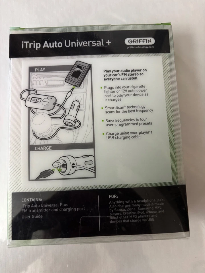 New in Pkg Griffin iTrip Auto Universal/FM Transmitter MP3 P/N 10006-TRIPUNP - Image 4 of 4