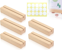 Kapsing 5 StüCk Kartenhalter Holz, Tischkartenhalter, MenüKartenhalter, Platzkar