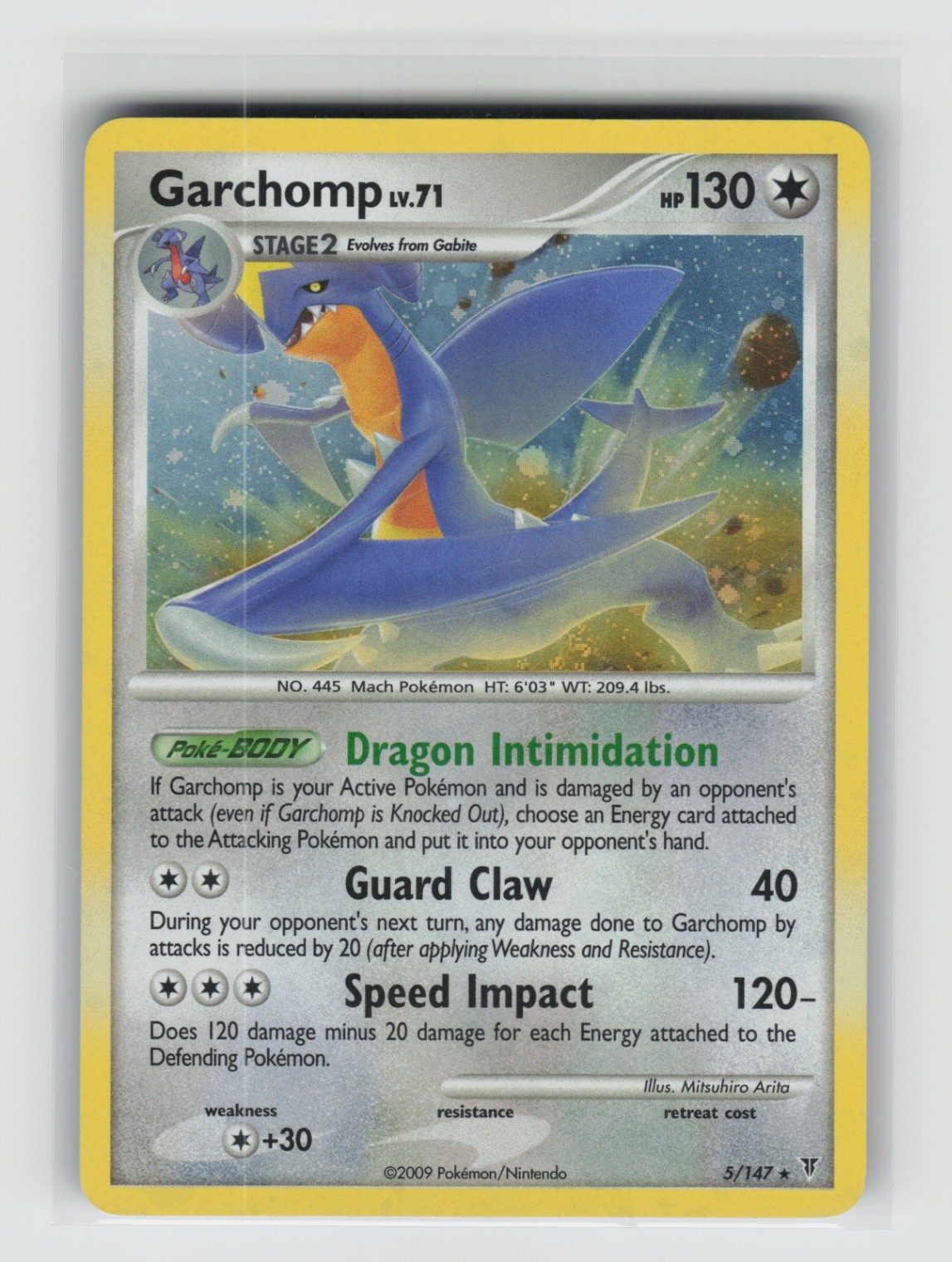 Garchomp 5/147 Holo Rare Supreme Victors Pokémon Card  MP