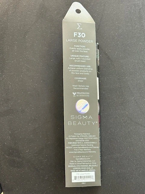 Sigma F30 Large Powder Brush New in Box Sealed Free Ship - Image 4 of 4