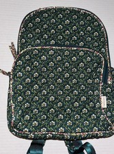 Vera Bradley Cotton Small Banbury Backpack Bag Mistletoe Lattice NWT