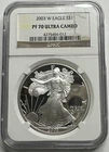 2003 $1 American Silver Eagle Proof 70 Cameo NGC