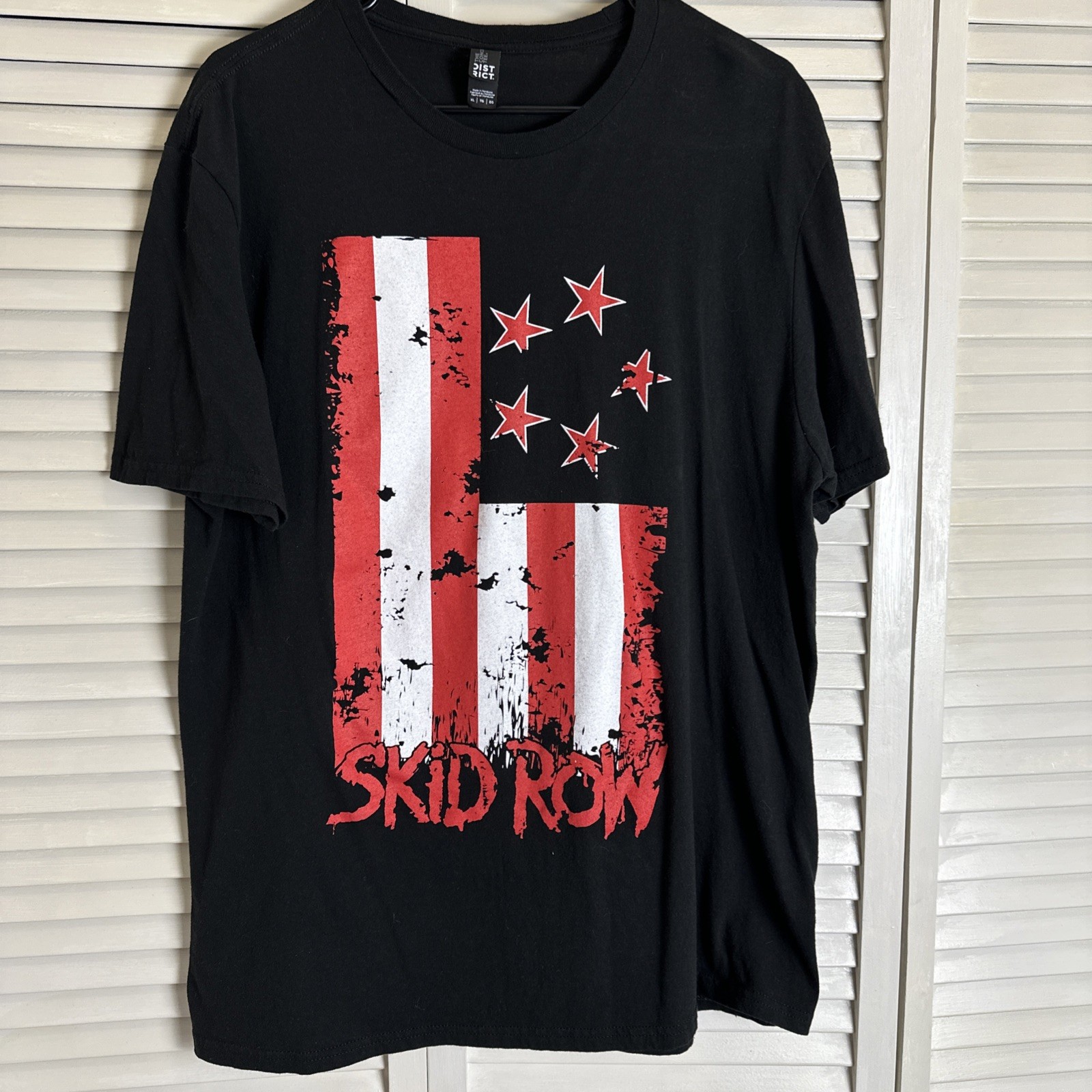 FILA T shirt Skid Row Gildan XL manica corta maglietta fascia settore USA tour 2013 15