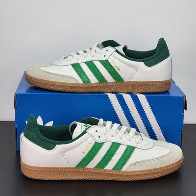 Adidas Samba OG Men's Size 11 Athletic Shoes White Green Soccer Sneakers 