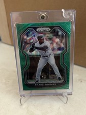 2021 Panini Prizm Frank Thomas (White Sox) Green Prizm Card No. 13