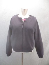 NIKE DRI-FIT Size M Womens Black Full Zip Pocket Windproof Bomber Jacket 357