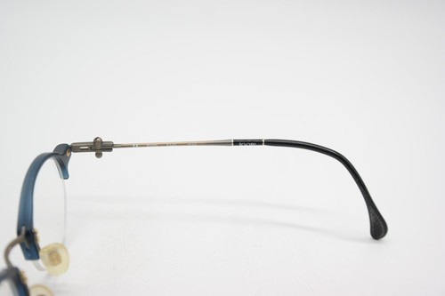 Vintage Brille JOOP 8232 Blau Gold Schwarz Halbrand Brillengestell eyeglasses - Picture 4 of 6