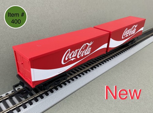 Hornby Coca - Cola 2 x Container Wagon Item # 400 “ NEW “ - 第 1/4 張圖片