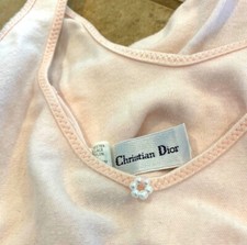 VINTAGE Christian Dior Bodysuit Polyester Stretchy Women s Size Small