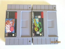 Bubsy in Claws Encounters & Frogger SNES Super Nintendo 1995 Game only