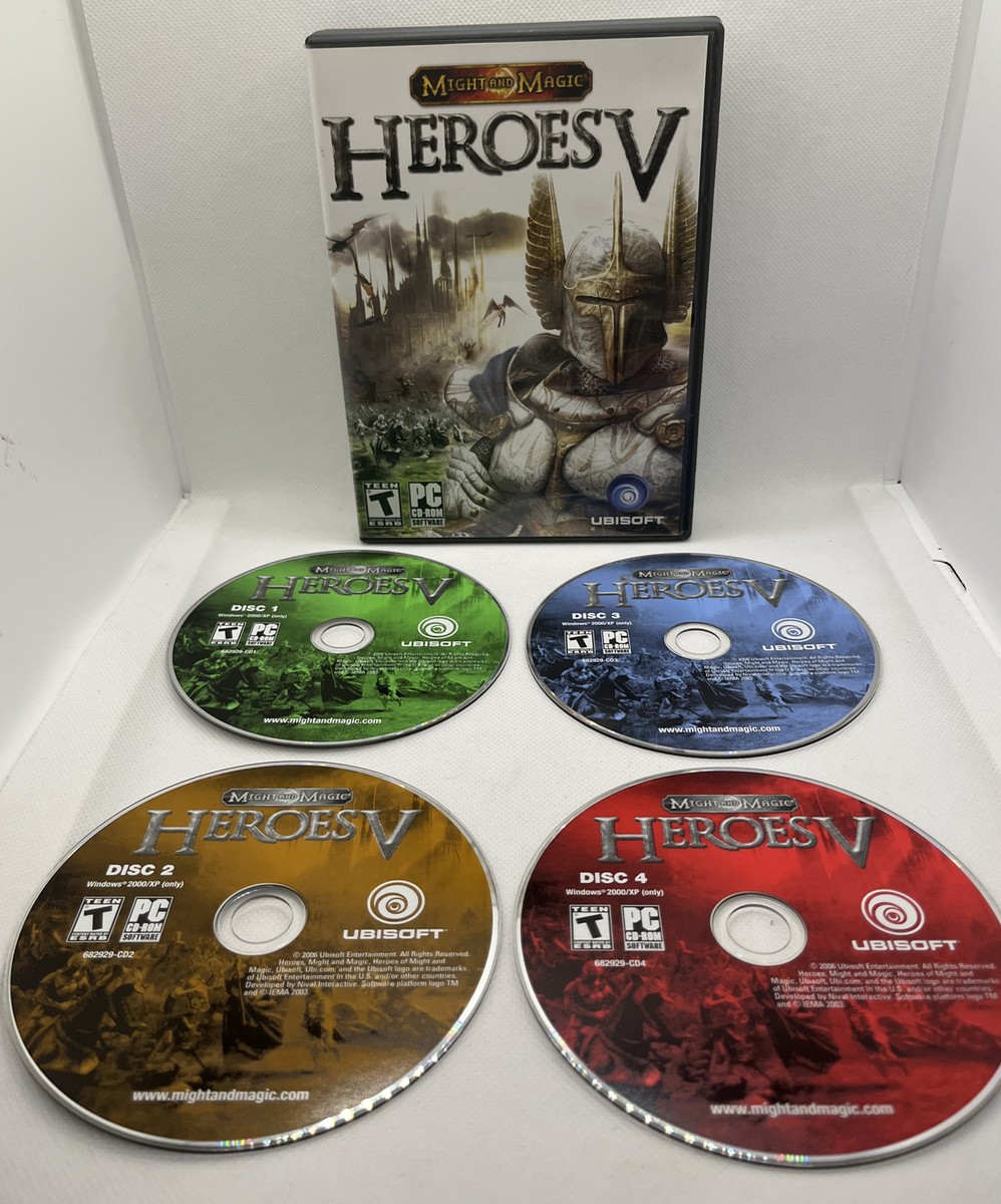 Might And Magic: Heroes V (PC 4-Disc CD-ROM, 2006, Tested Works