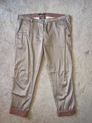 PANTS - Maison Scotch - Beige - W31/L32 (10-12) - Dusty Pink cuffs