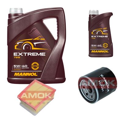 KAMOKA Inspektionspaket MANNOL Extreme 5W-40 6L für Renault Espace V 1.8 TCe