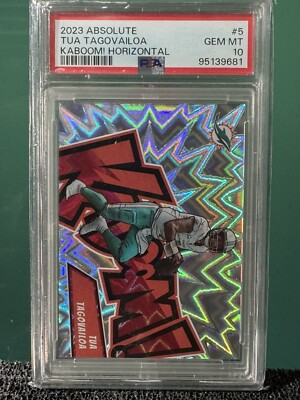 2023 absolute Tua Tagovailoa kaboom horizontal PSA 10 | eBay