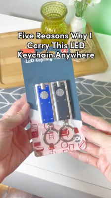 Portable Rechargeable Bright Keychain Flashlight Phone Charger