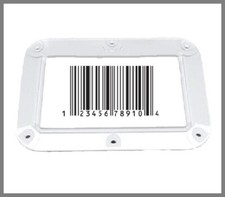 Recessed Clear Dish for Barcode Readable, Plastic