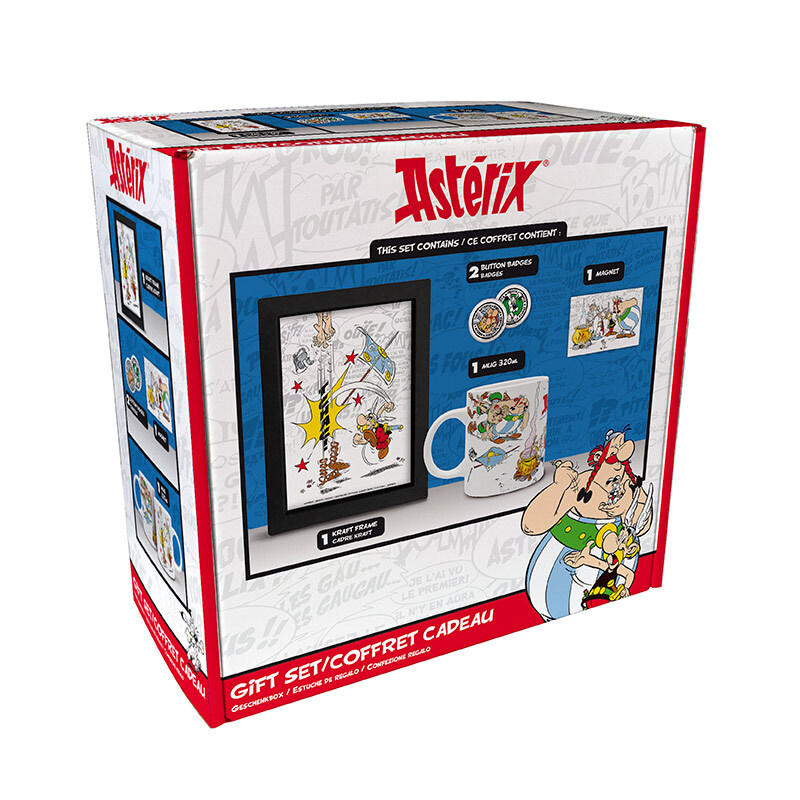 Merchandising Asterix: The Good Gift - Asterix (Set Mug + Magnet + Kraft Frame +