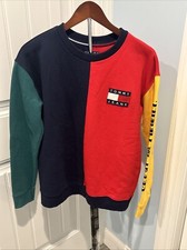 TOMMY HILFIGER WOMENS SZ MEDIUM TOMMY JEANS SWEATSHIRT 90'S CAPSULE Y2K RARE