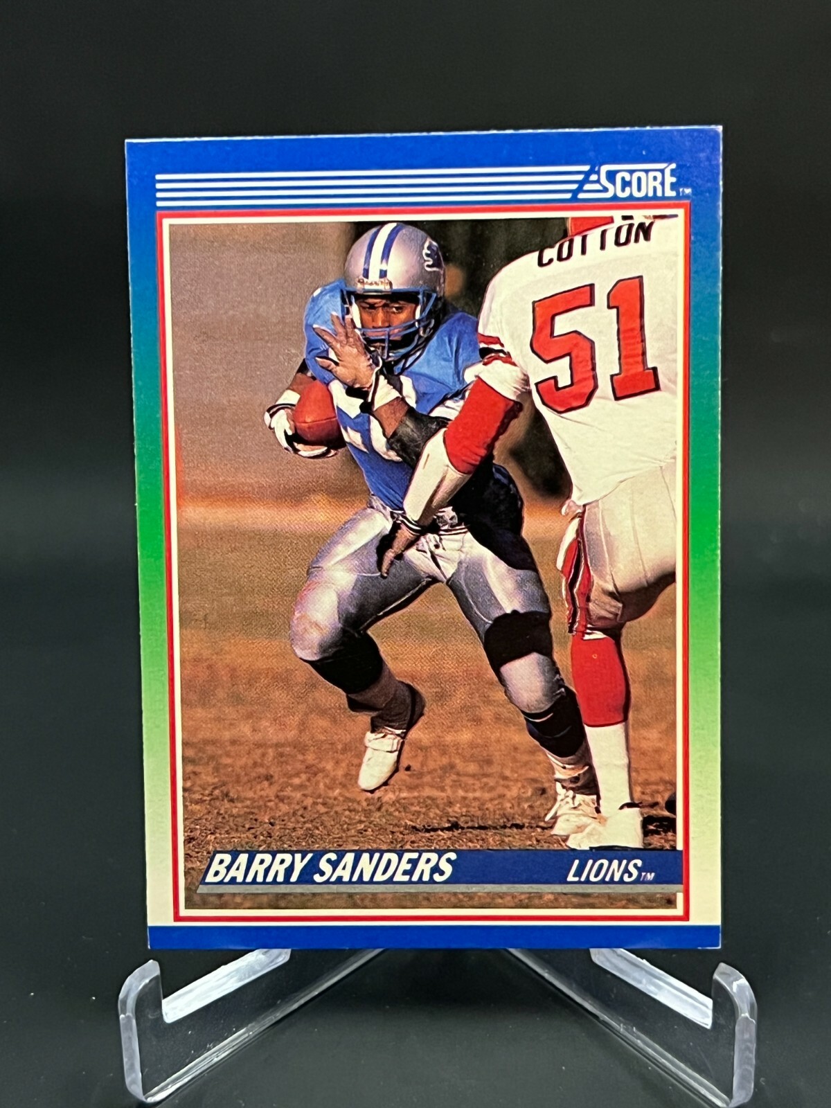 1990 Score Football Barry Sanders Card 20 | eBay