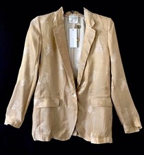 Forte Forte The Atlantic Burnished Gold Jacket Size 0 Reg $845 Nwt